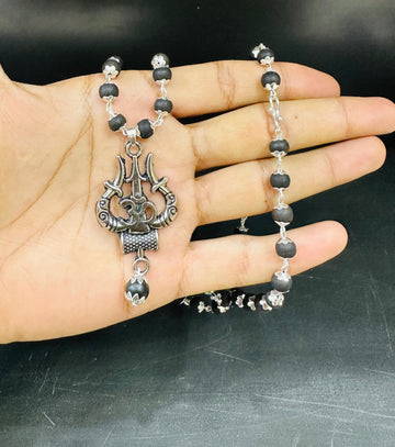 Karungali Mala with Trishul Locket 🔱