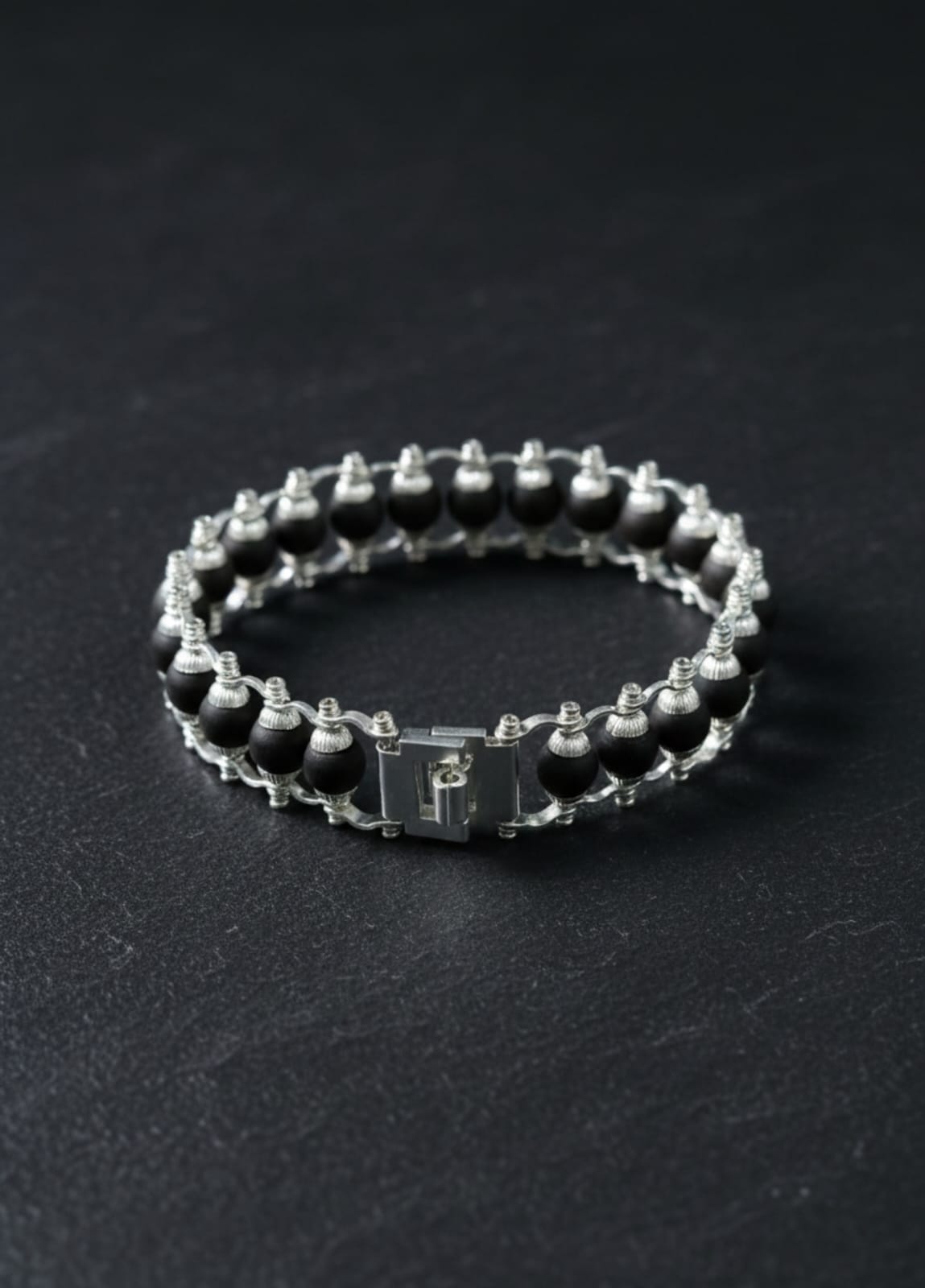 🔱🔱 Silver Plated Karungali Modern Bracelet