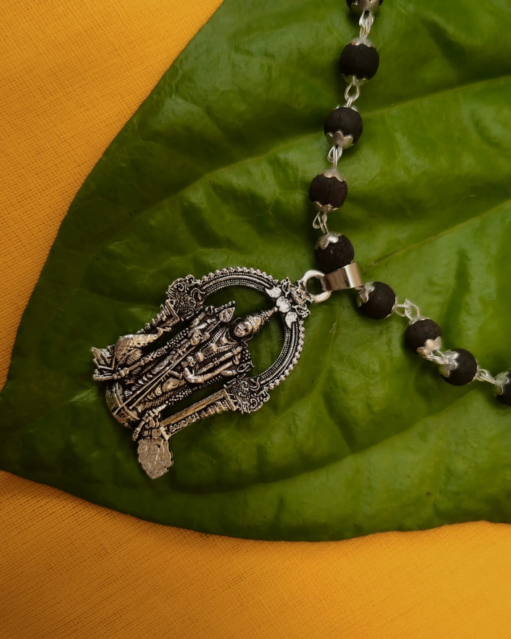 Karungali Mala with Murugan Locket